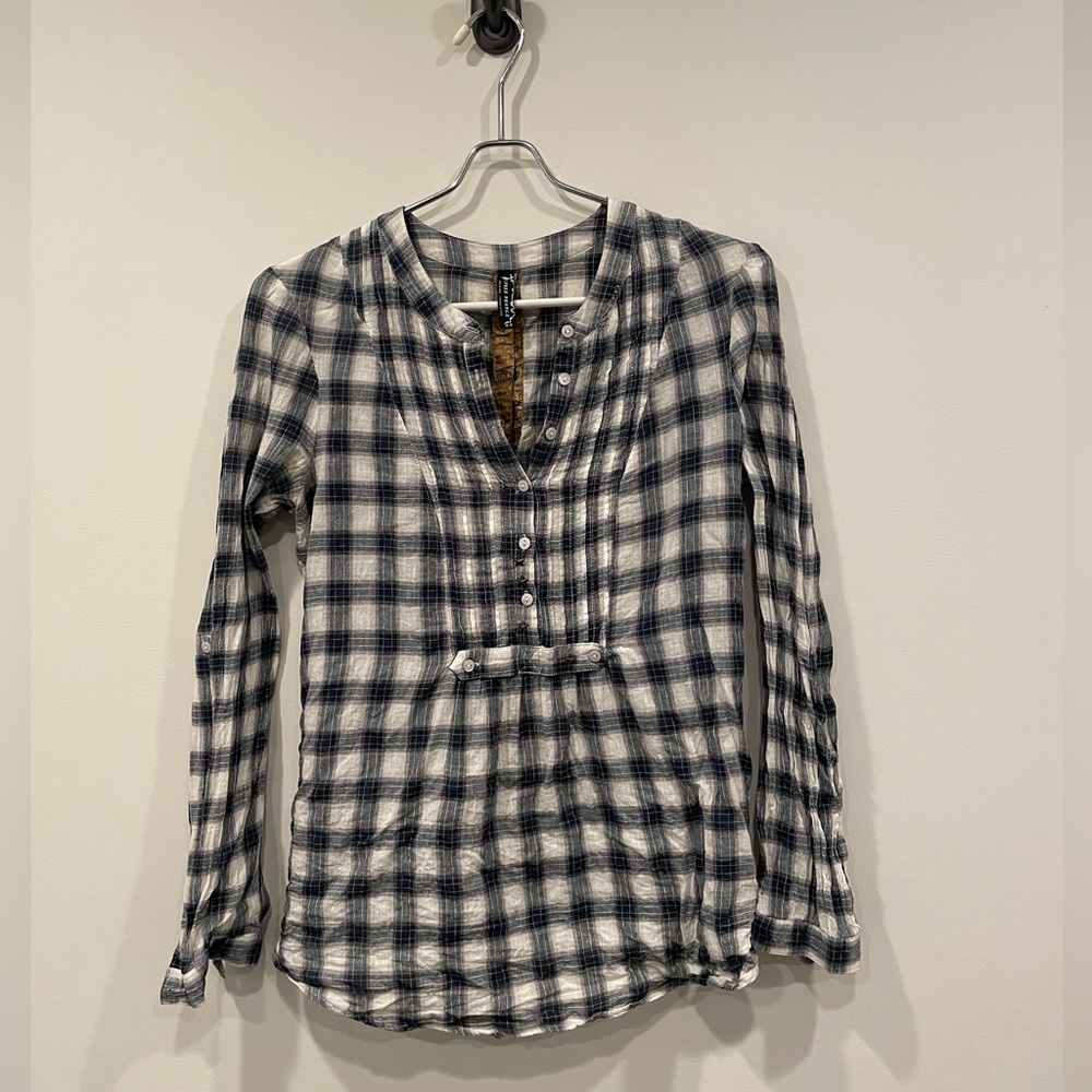Free People Plaid Shirt - M